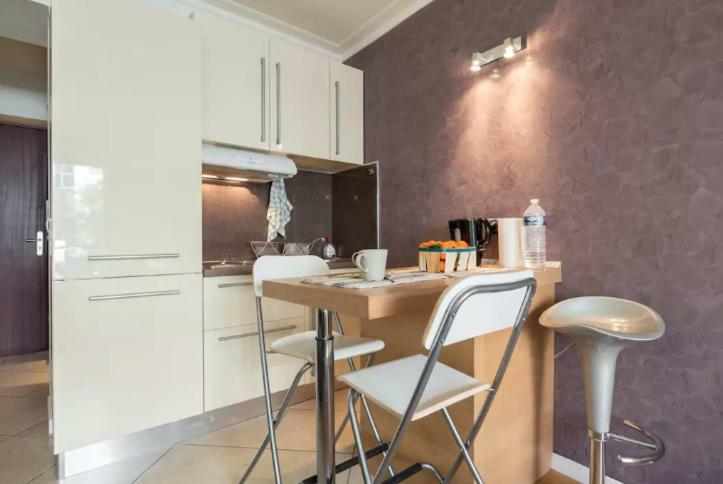 Quiet Studio With A Big Balcony Nice Extérieur photo